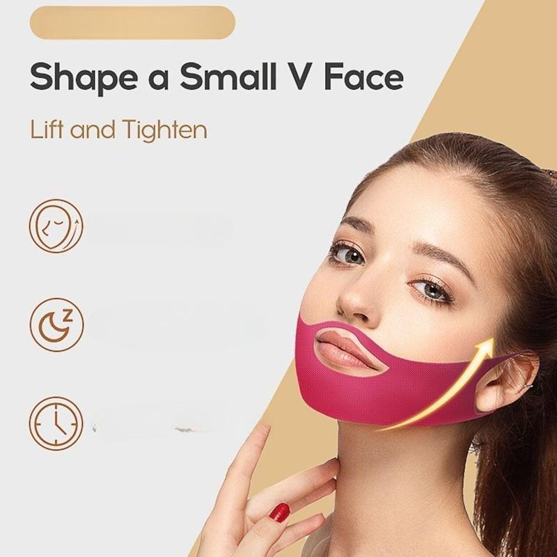 1Pcs V Shaped Ear Hanging Mask Face Chin Slimming Eliminate Edema Lifting Mask