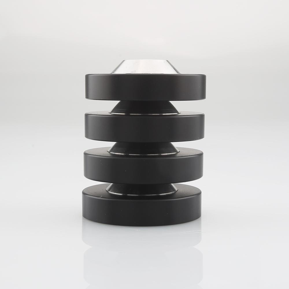 Hifi-Isolationsfüße Vibrationsdämpfer-Pads Aluminium-Spikesockel 39x13mm Resonanzdämpfer Fußpolster für Lautsprecher Verstärker Dac CD-Player Audiogeräte