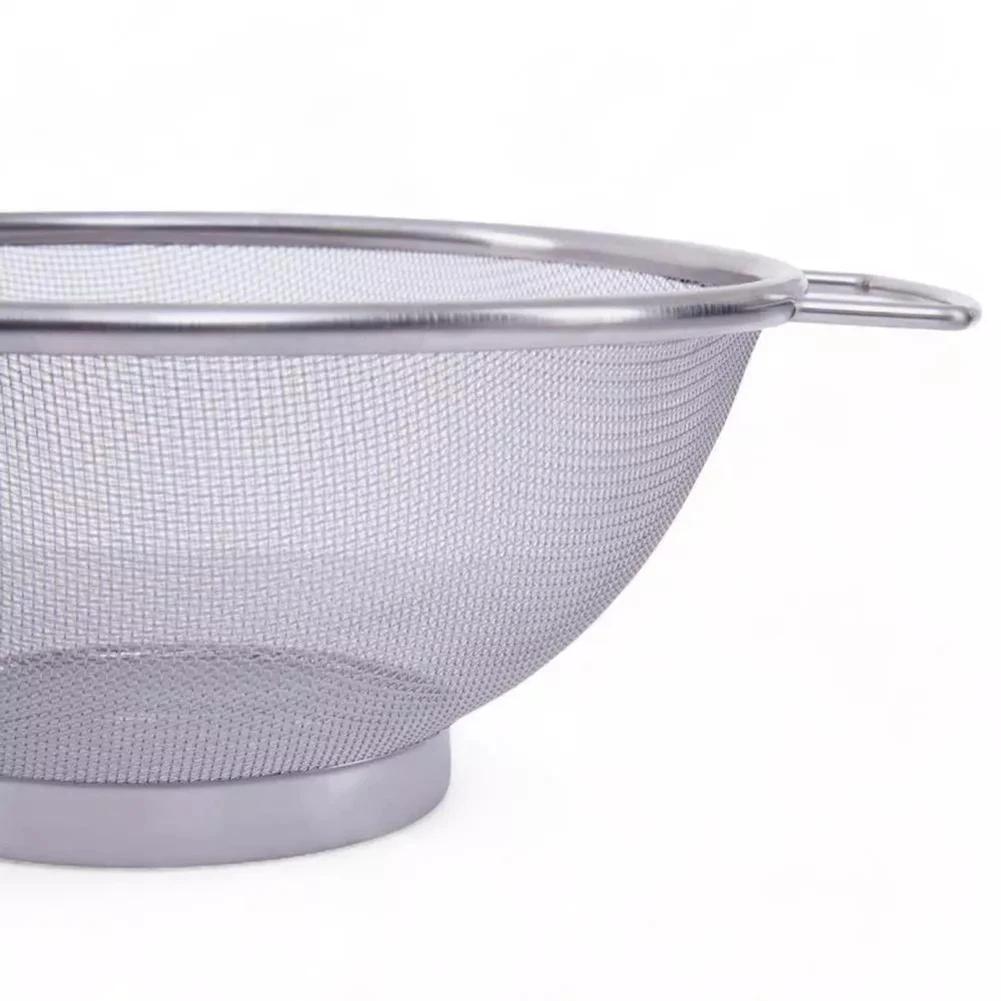 Doppelgriff Sieb Küchensieb Küche Hochwertiges Material Vielseitiges Küchenwerkzeug Bequemer Griff 20 cm Durchmesser