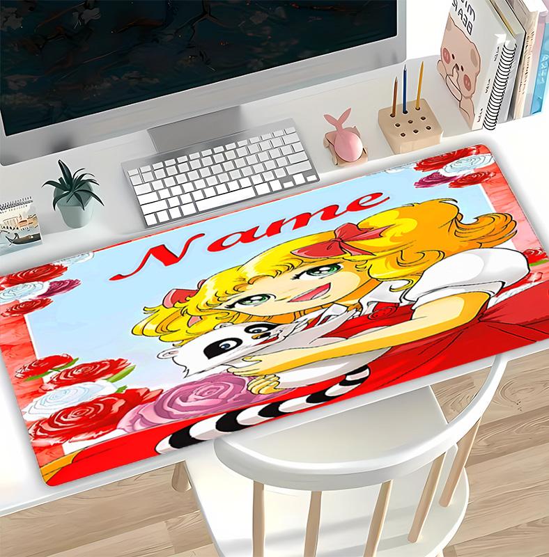 Customizable Name Candy Candy Pattern Gaming Mouse Pad-Non Slip Rubber Base,Perfect Gamers,Esports,Ideal Gift Gaming Enthusiasts