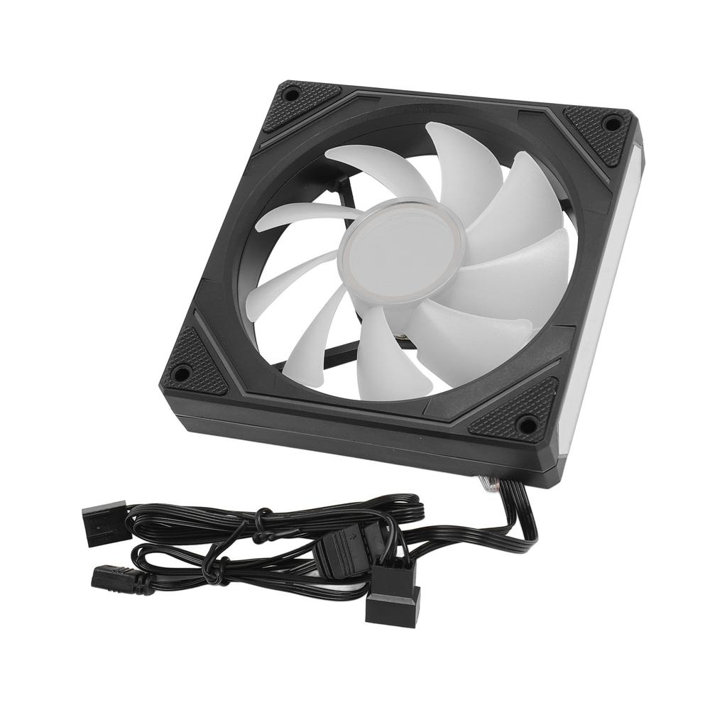 Computer Cooling Fan ARGB PWM Temperature Control High Airflow Silent Chassis Cooling Fan for CPU Cooler Computer Case
