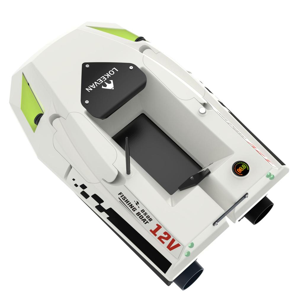 LOKEEVAN D50B Barco Cebador GPS Control Remoto 500m Barco de Pesca Alimentación 12V Sistema de Posicionamiento Dual Satelital GPS+Beidou