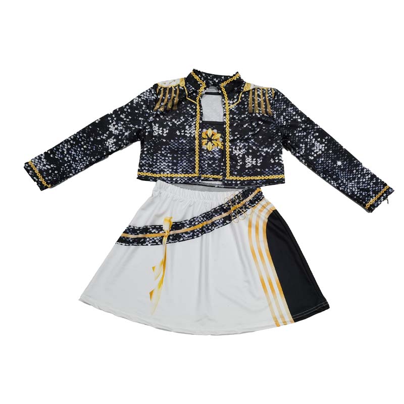 Christmas 3Pcs Kpop Costume Anime Rumi Mira Zoey Performance Stylish Outfits for Youth Dance Stage Halloween Party Outfits