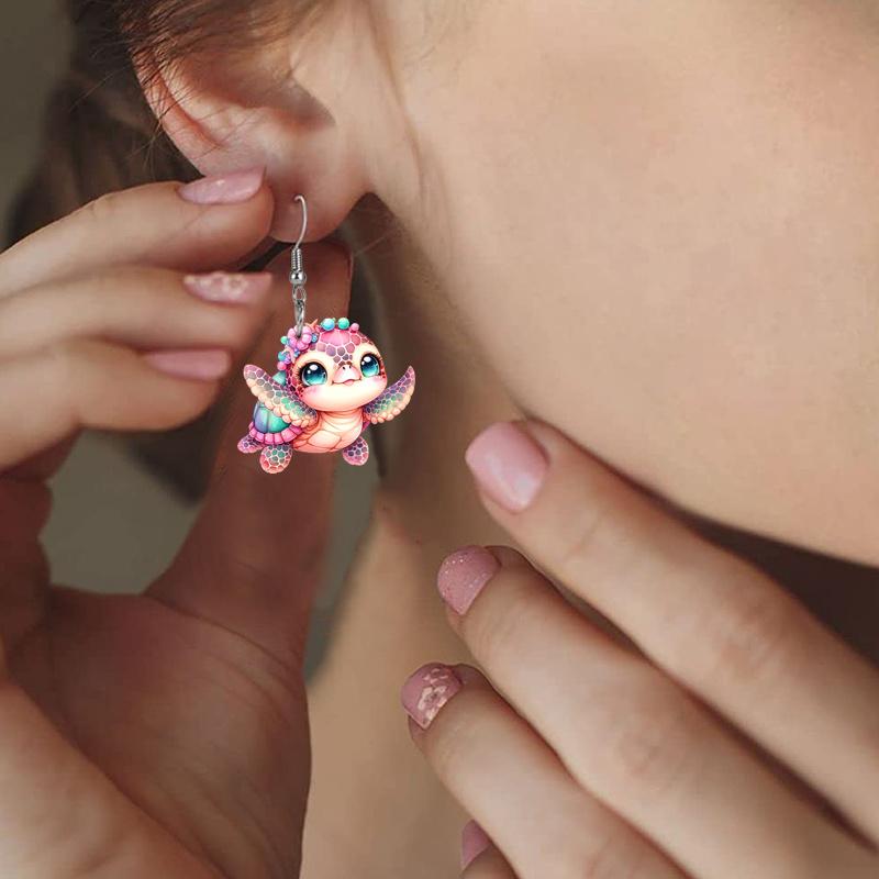 Niedliche Igel Acryl Ohrringe für Frauen Y2K Mode Hängeohrringe Tier Ohrringe Trendige Damenohrringe Geburtstags- und Feiertags Ohrring Schmuck Geschenk