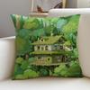 M-Cabin In The Woods Cushion Cover Natural Linen Pillowcase Set, All-In-One Decor For Sofa, Bedroom & Chair
