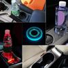 Car Cup Holder Mat USB Car Cup Coaster with LED Light Intelligent Sensor Vehicle Cup Holder Insert Coaster with Colors Changing