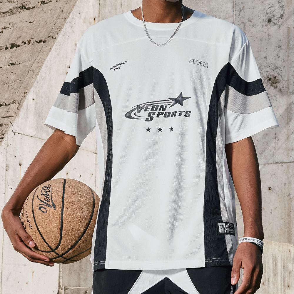 Men's quick drying basketball shirt breathable sports T-shirt