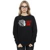 DC Comics Womens/Ladies The Suicide Squad Harley Quinn Stencil Logo Sweatshirt