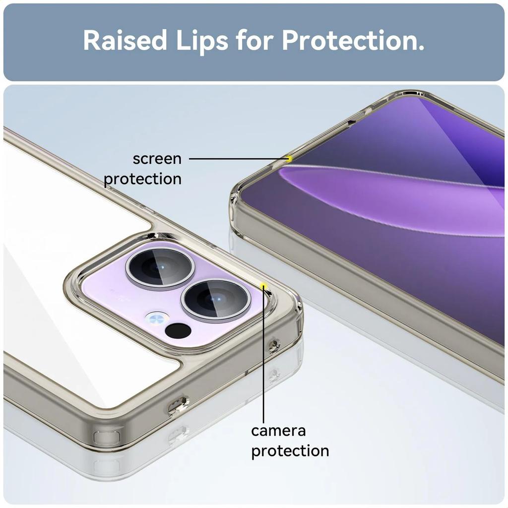 Phone Case For Oppo Reno13 F , Clear Transparent Phone Case Cover For Oppo Reno13 F