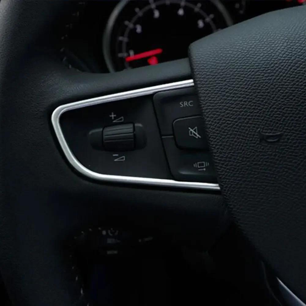 Für Peugeot 408 2014 - 2020 508 2011 - 2016 Lenkradaufkleber Zierleiste 2 Stück Dekorative Abdeckung Styling Innenraumzubehör