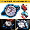 11 Bar Thermostatic Radiator Cap 13 PSI Pressure Rating With Temperature Gauge