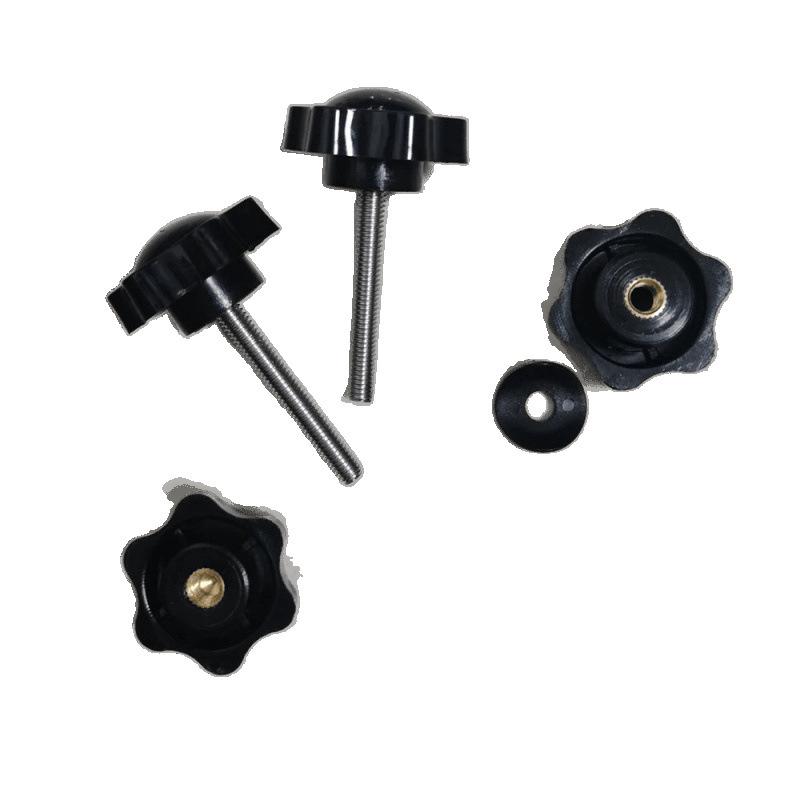 Rollator Replacement Part: Plum Blossom M6 Hand-Tightening Bolt with Rubber Washer