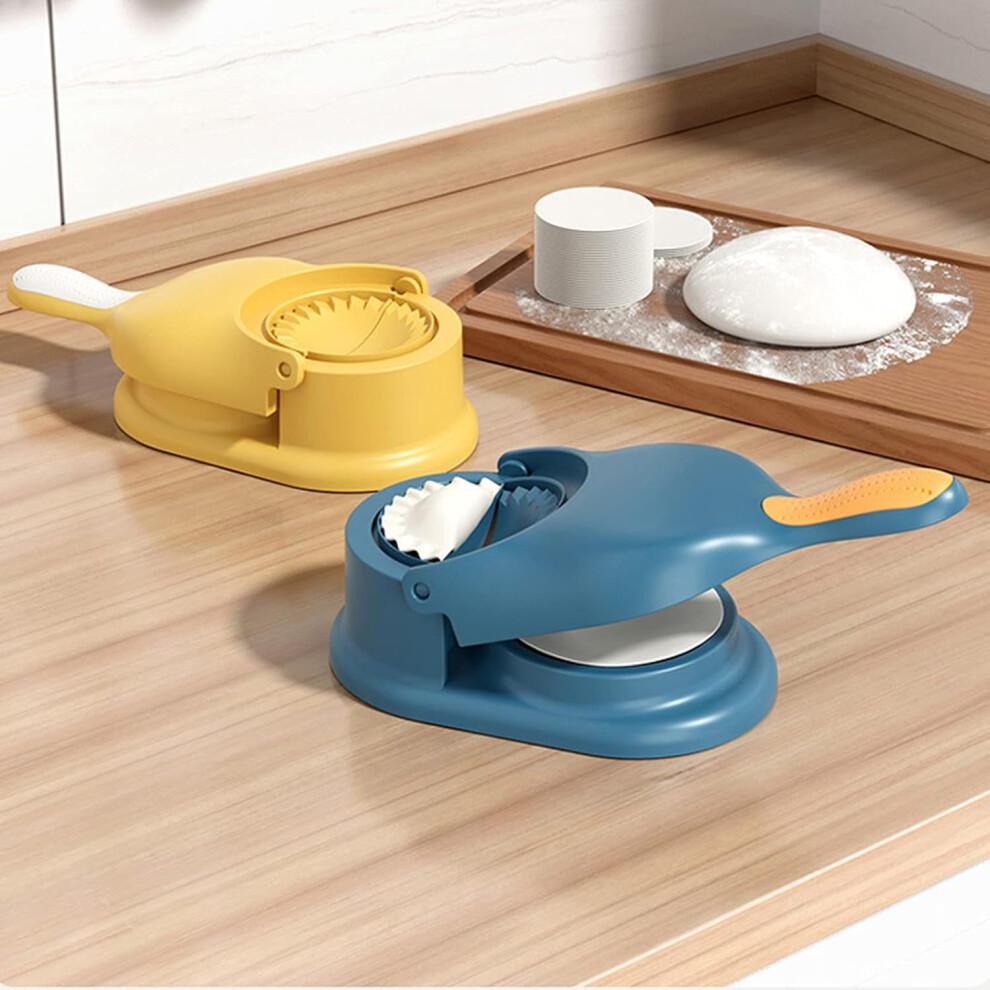 2 in 1 Dumpling Maker Machine Manual, Dumpling Skin Moulds, Empanada Press Mold, Home Pastry Wrapper Tool for Chinese Food