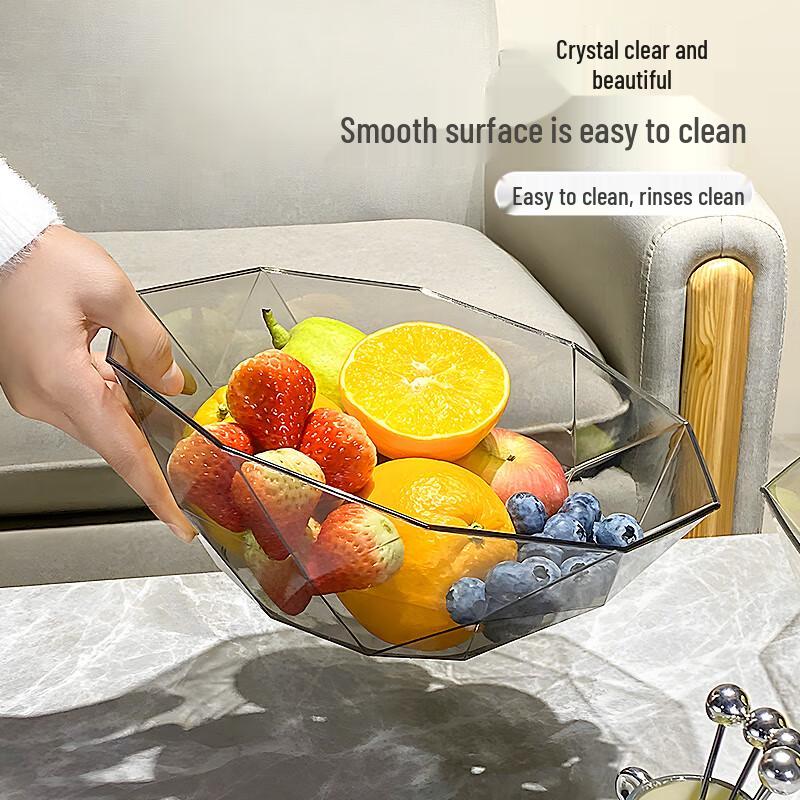 Zhaoran Light Luxury Double-Layer Diamond Melamine Fruit Plate