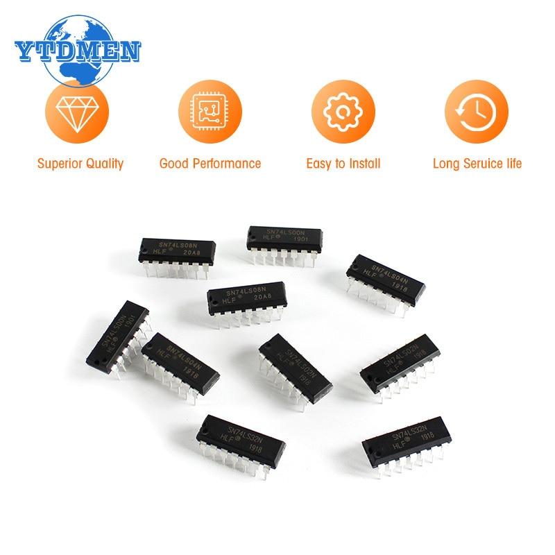 Integrated Circuit Logic 74LS00 74LS02 74LS04 74LS08 74LS32 DIP-14 Value*10pcs=50pcs IC Chip Assortment Kit