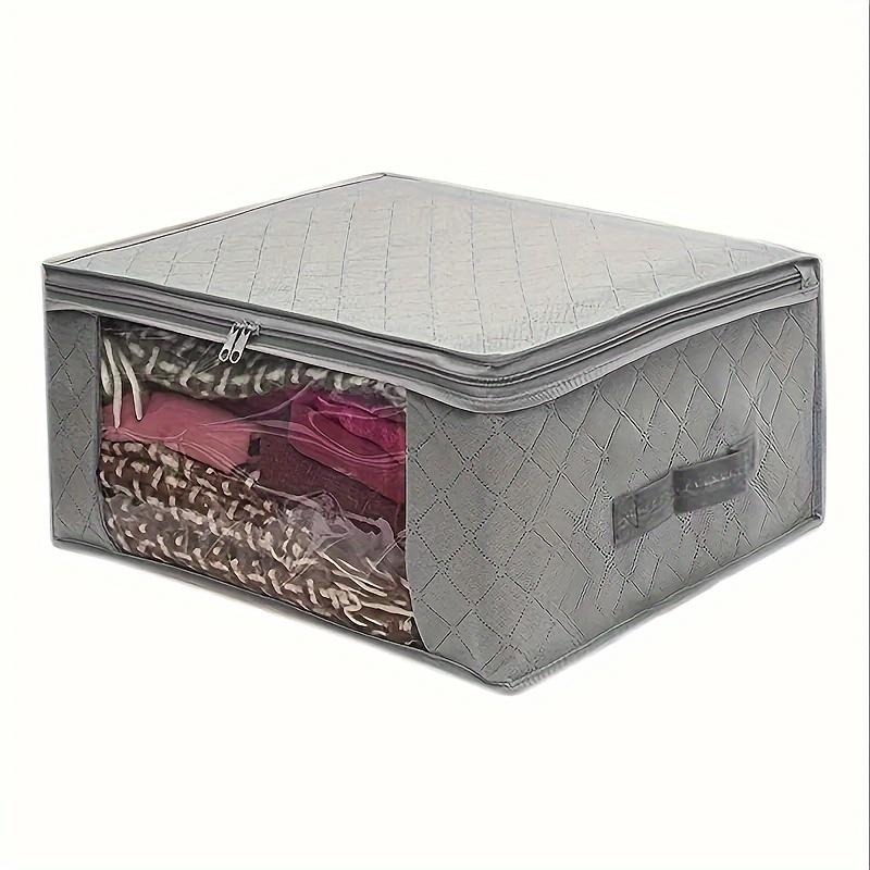 

1/3шт нетканый мешок для хранения одежды, коробка-органайзер для стеганой одежды, герметичная пыленепроницаемая складная сумка для хранения отделочных материалов