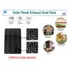 10W Solar Panel with Dual Fan Heatsink for Pet Room Cooling