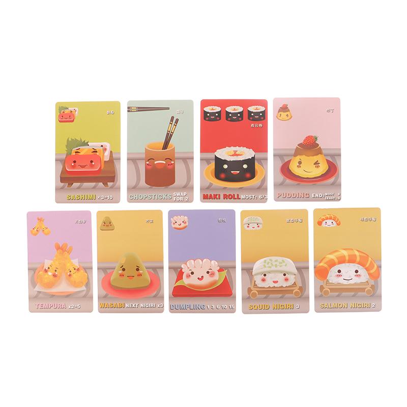 1 Box Sushi Go Family Gathering Board Game Card Fun Card Game Party Interactive Card Game Creative Small Gift Holiday Accessory