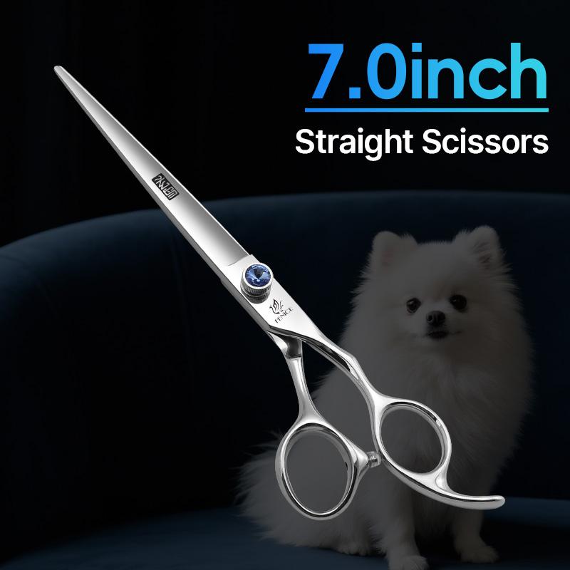 Fenice 7/7,5/8/9/10 pollici Destrorsi Forbici per Cani Kit Forbici per Toelettatura Animali Bichon Teddy Bomei Strumento per Taglio Pelo Cane