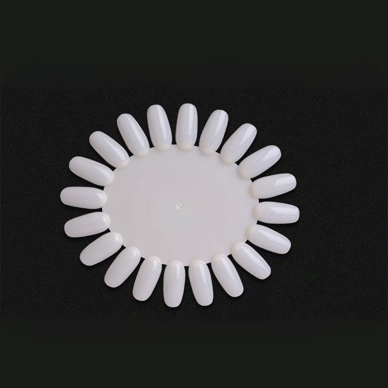 5 ks/lot Paleta na umělé nehty, průhledné/přírodní, umělé nehty, tipy na nehty, tyčinky, barevná karta, akrylový gelový lak, cvičební paleta, kolečko