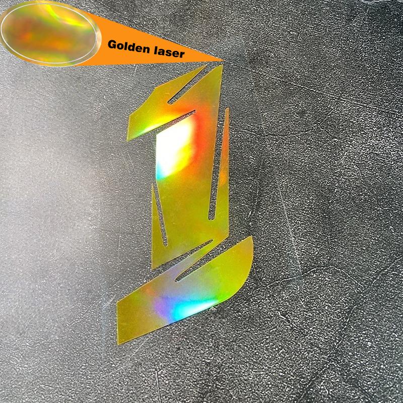 1PC 0to9 Gold Laser Number Motorcycle Stickers Waterproof for Motorbike Fairing Fender Fuel Tank Helmet Bicycle Vinyl Decals