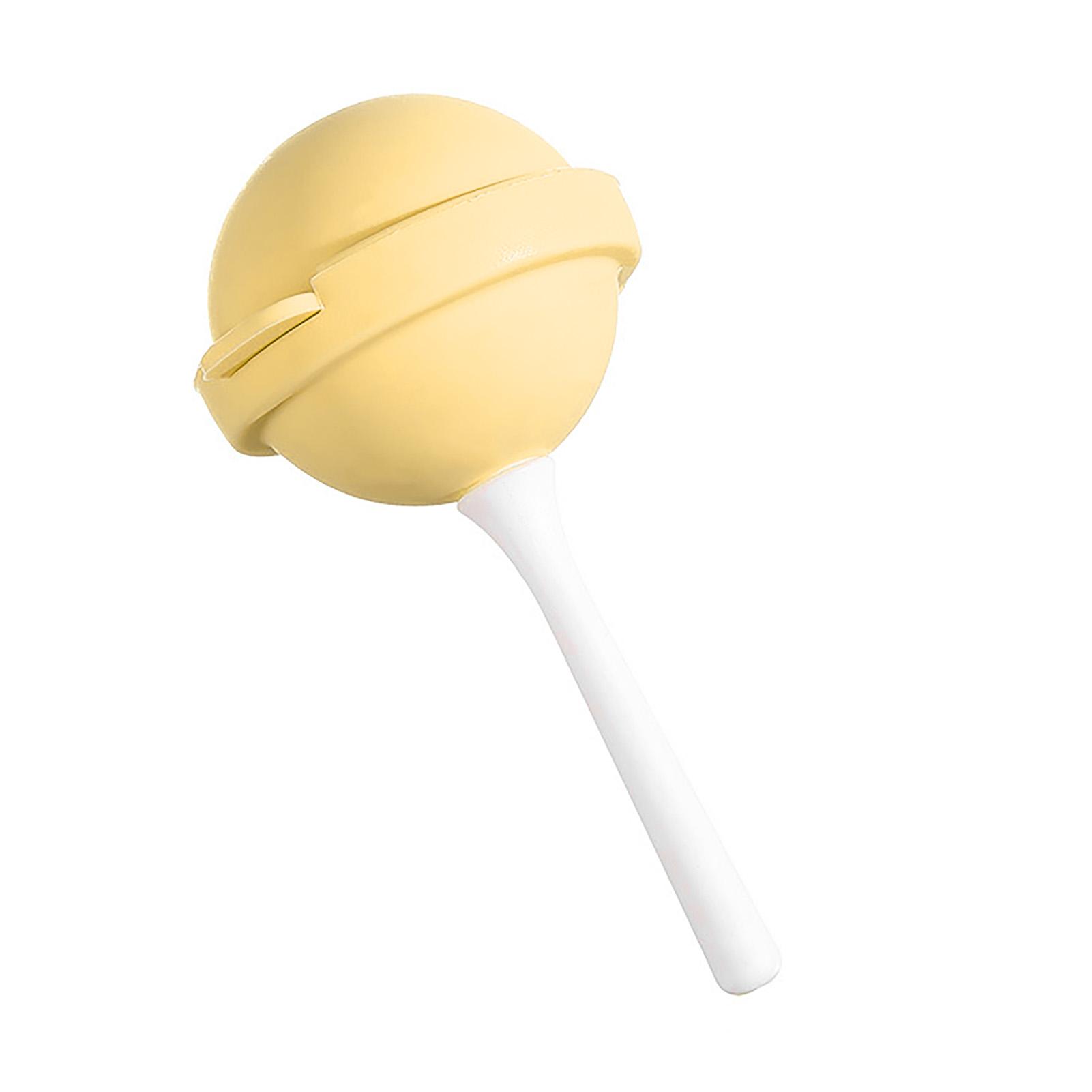 

Круглая форма для мороженого Термостойкая Многоразовая силиконовая Маленькая DIY форма для эскимо для детей Дома Желтая