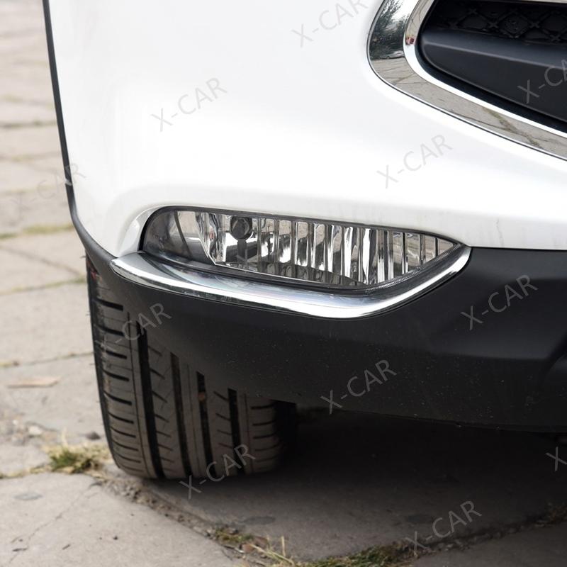 For JAC Refine S3 T5 Front Rear Bumper Fog Lamp Foglight Chrome Trim Decorative Strip
