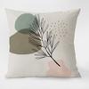 Simple Plant Pastoral Pattern Decorative Pillowcase Living Room Bedroom Square Cushion Pillowcase