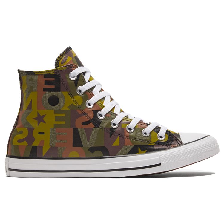 Converse Chuck Taylor All Star High Top Durable Breathable Sneakers Unisex Sneakers Black Brown Yellow 168713F