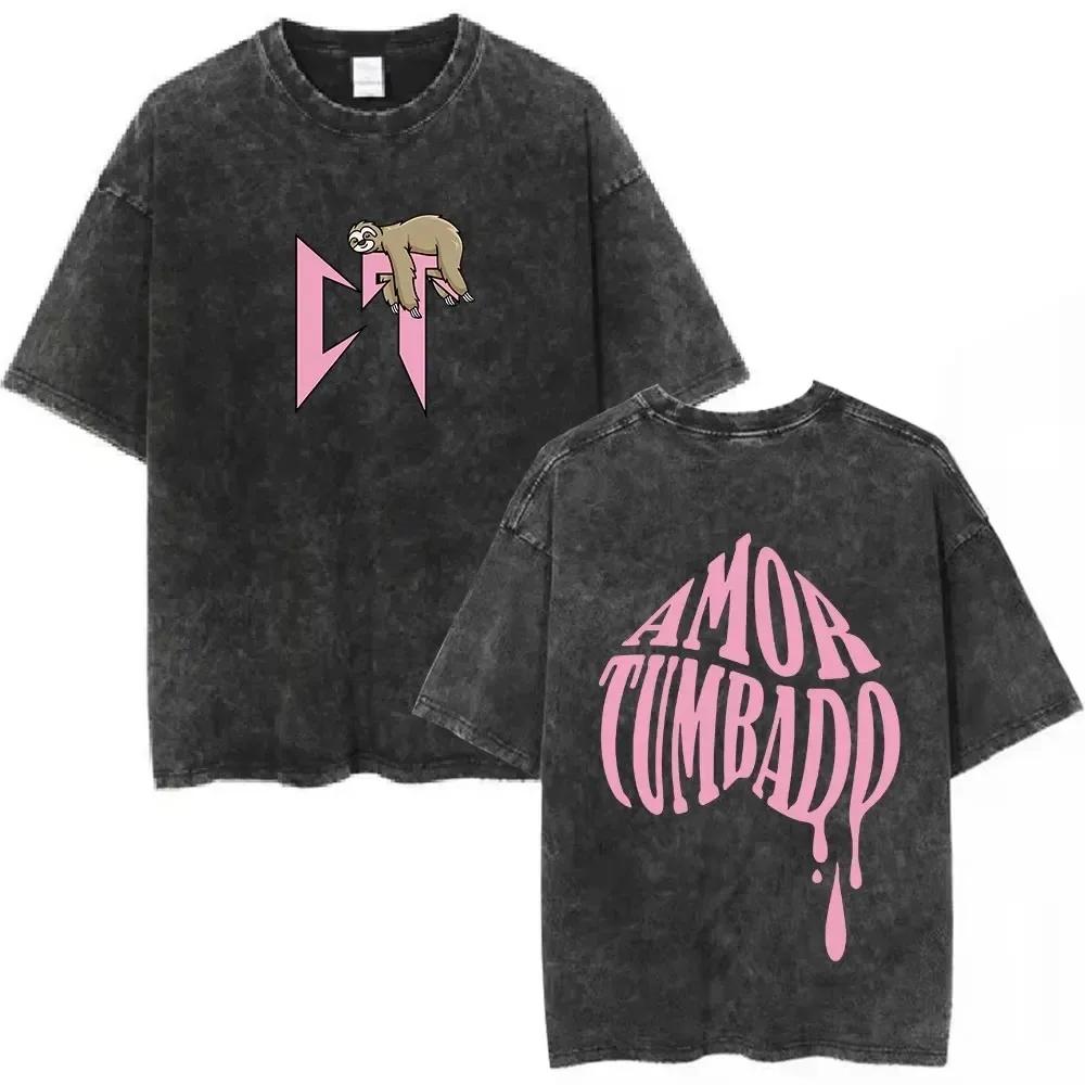 

Летняя спортивная футболка с принтом пляжа, повседневная, свободного кроя, с коротким рукавом, мужская и женская, винтажная футболка с ретро-стиркой S