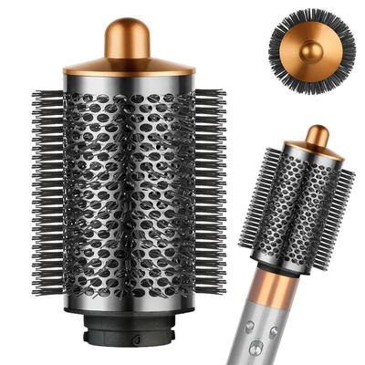 Grande Brosse Ronde Volumisante pour Accessoires Dyson Airwrap, Nickel/Cuivre, Volumisateur Ovale Plus Grand pour Coiffage Volumineux