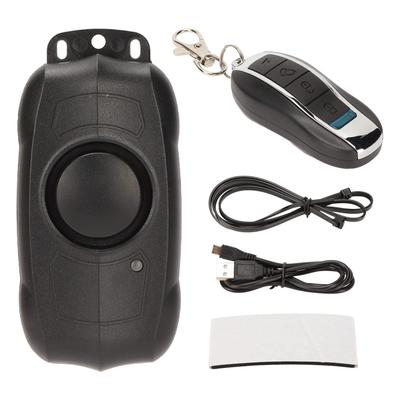 Wireless Bicycle Vibration Alarm, IP55 Waterproof Bicycle Alarm with Remote Control for Home, 113dB