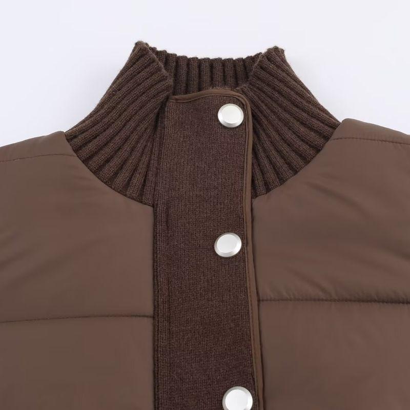 Za New Arrival Women's Clothing ZR Fashion Style Export Fashion All-Match Casual Knitting Stitching Jacket Outwear