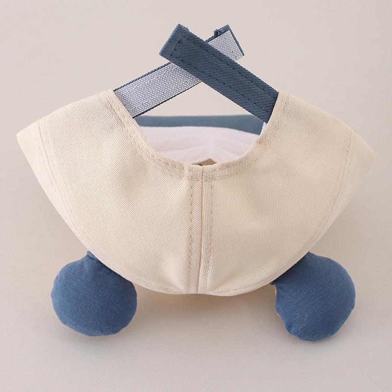 Entzückende Frühlings-Baseballkappe für Babys im koreanischen Stil, Unisex, mit Bärenmotiv und weichem Schirm zum Sonnenschutz