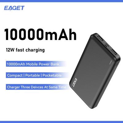 EAGET 10000mAh Power Bank Portable Fast Charger Mobile Power with PowerIQ Charging Technology and USB-C for iPhone 15 and Android