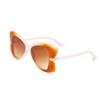 Oversized Cat Eye Anti-UV Sunglasses Women Fashion Metal Decorated Frame Party Beach Shades Butterfly Eyewear