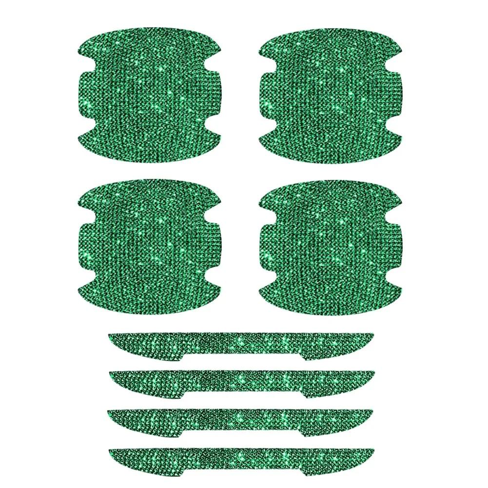 8PCS Universal Car Door Handle Sticker Decal Warning Diamond Auto Strip Driving Safety Bling Car Accessories for Girls Wholesale