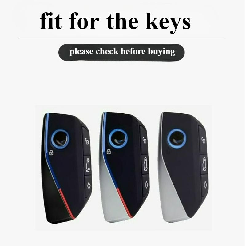 Tpu Car Key Case Protector Holder For Bmw I7 X7 G07 Lci Ix I20 X1 U11 7 Series G70 G09 Xm U06 G81 M3 Transparent Remote Cover