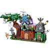 4-in-1 Halloween Kürbis Haus Bausteine Stadt Kind DIY Kürbis Kutsche Modell Set Steine Spielzeug für Kinder Geschenk