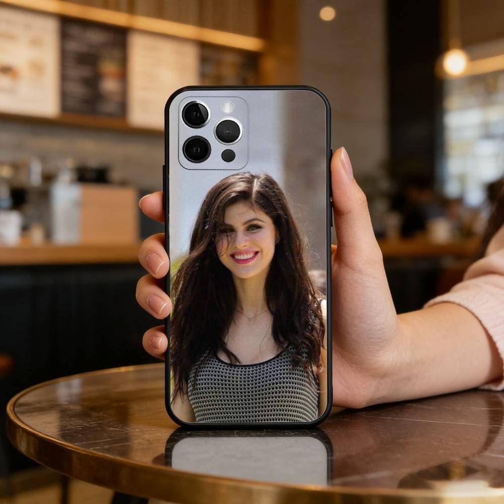 

A-Alexandra D-Daddario Phone Case For iPhone 17,16,15,14,13,12,11 Plus,Pro Max,Soft Silicone Black Cover iPhone17PRO