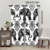 Set of 2 Bohemian-Style Curtains Featuring a Mandala Flower And Elephant Design   Perfect for Decorating Bedrooms And Living Room