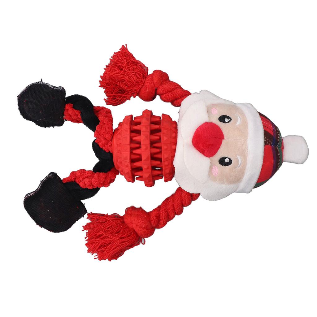 Dog Christmas Toys Funny Interactive Educational Holiday Theme Cute Dog Chew Bite Squeaky Toys for