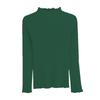Women's Ruffle Half High Neck Long Sleeve Sweater - Early Spring & Autumn Style