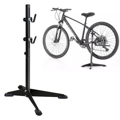 Athvcht Bicycle Maintenance Stand, Hook-Mounted, Anti-Fall Bicycle Work Stand, Adjustable Height, Fits 18-29 Inch Bikes, Vertical and Horizontal Posit