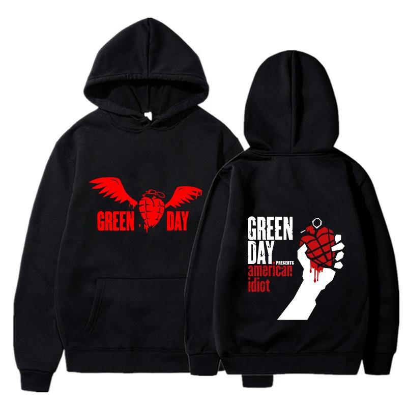 Green Day Saviors Printed Men's Hoodies Men Women Hooded Sweatshirts Casual Pullovers Autumn Winter Streetwear Hoodie