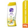 BOROPLUS Ayurveda Hitzepickel Puder Icy Citrus Blast 400g Packung mit 1 Stück zur Schweißabsorption und zum Hautschutz