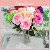 Roses Artificielles Pour Bouquets de Mariage Décoration Intérieure Et Accessoires de Photographie Avec un Toucher Doux