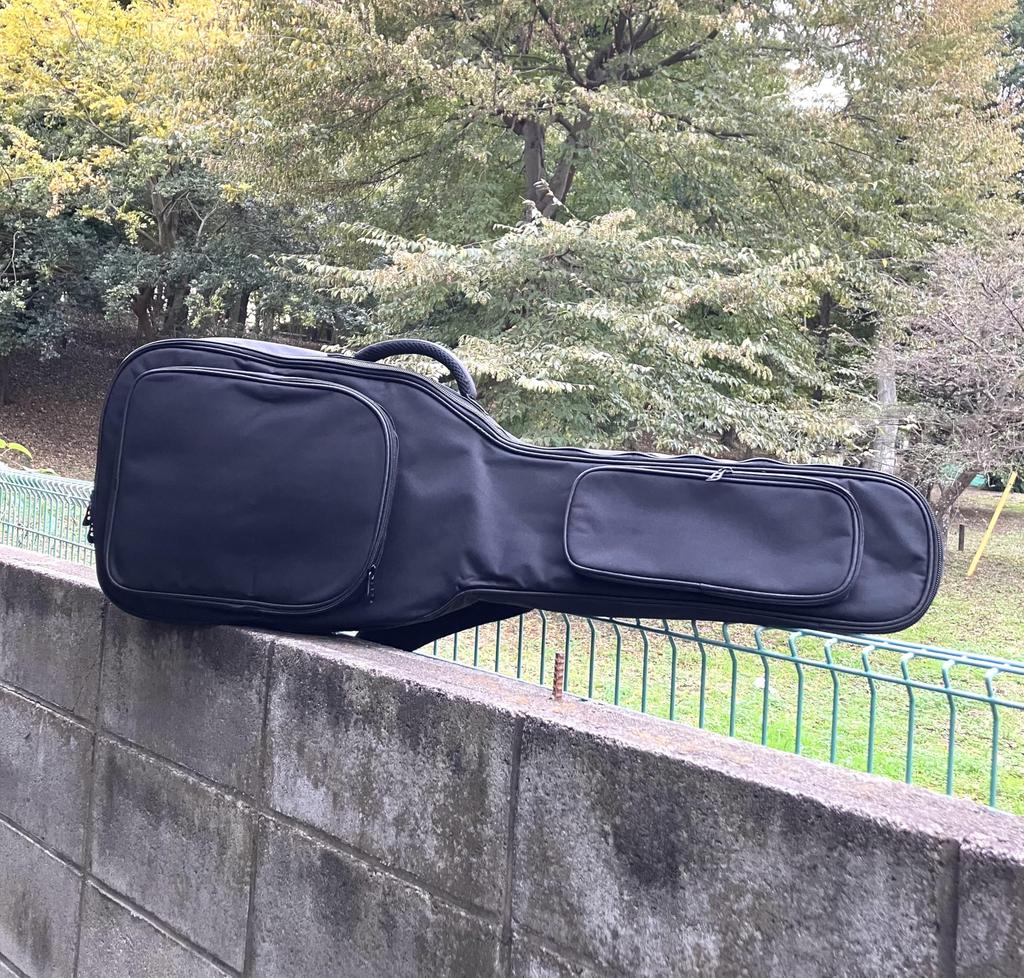 Yaonkaku 15mm Sponge Professional Electric Guitar Black 103x36x7cm Semi-Hard Case, Nylon,