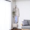 Tension Rack with Pole 30kg Load Tension Mount Model 32cm Wide X 32cm Deep X Coat Entryway Assembly Matte Hanger, Capacity, One-Touch (Utility