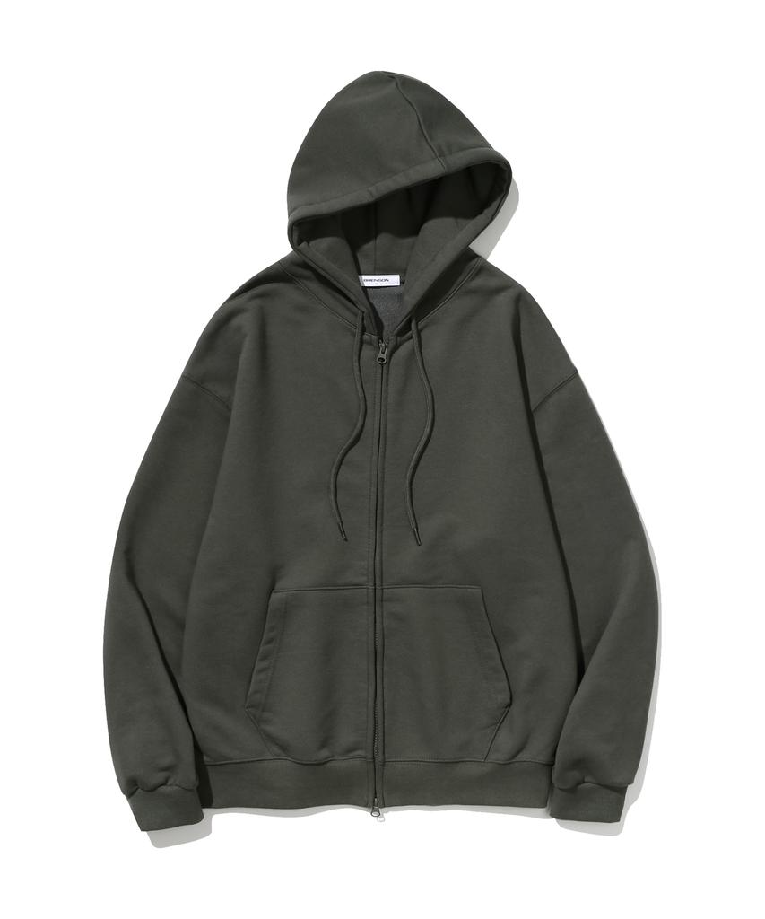 Brenson Coreed Loose Fit 2-Way Zip-Up Hoodie ( 8 Colors )